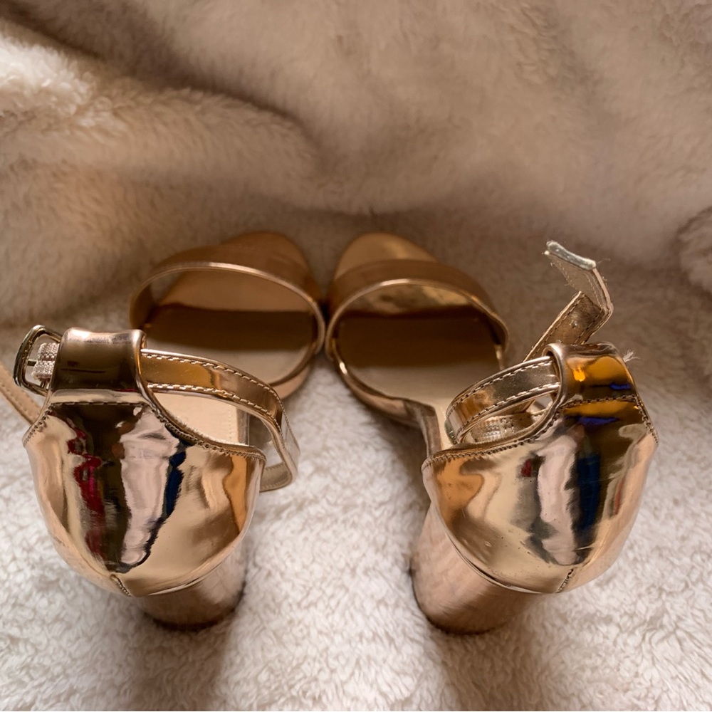 Metallic Block Heels - Picture 3 of 4